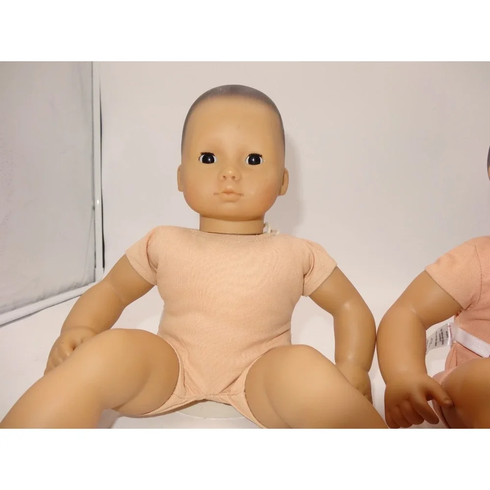American Girl Pleasant Company Bitty Baby Brown Molded Hair Pajamas and Bitty Ba
